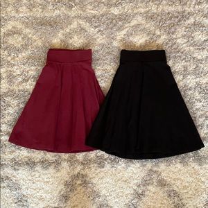 H&M Pleated Mini Skirts Set
